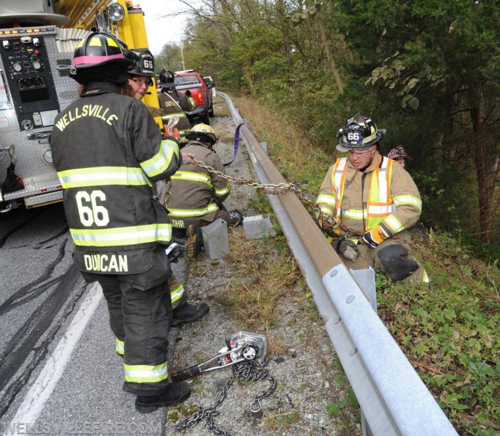 10/26/18 - MVA with entrapment on Alpine Road. Photos by Curt Werner